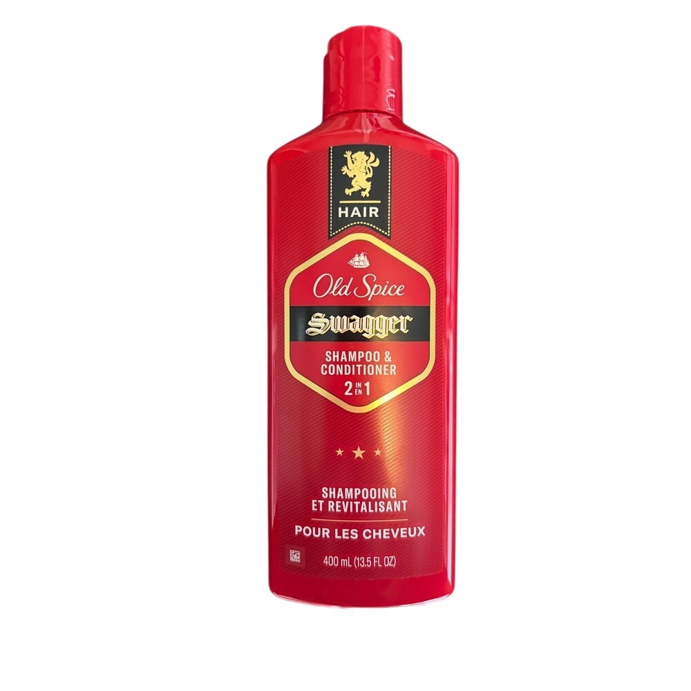 Old Spice Swagger 2 in 1 Shampoo and Conditioner Mens Hair Care 13.5 fl oz Red